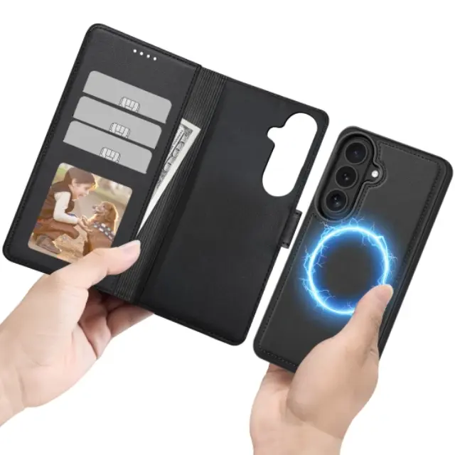 Tech-protect Wallet Magsafe Galaxy S26 Matte Black 3