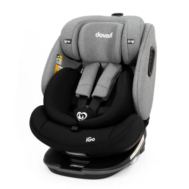 Dovadi iGo Κάθισμα Αυτοκινήτου i-Size 40-150cm ISOFIX 360° Black Grey