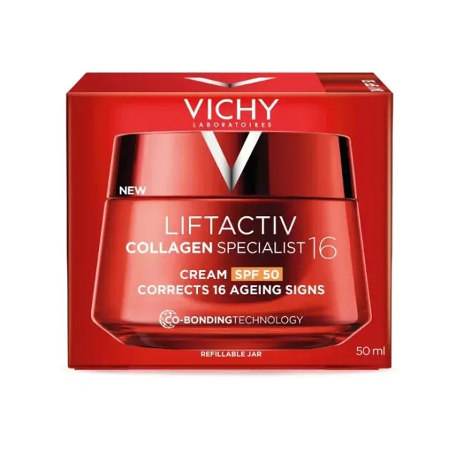 VICHY Liftactiv Collagen Specialist 16 Κρέμα ημέρας με SPF50 Ενισχύει το κολλαγόνο και Διορθώνει 16 σημάδια γήρανσης - 50ml 2