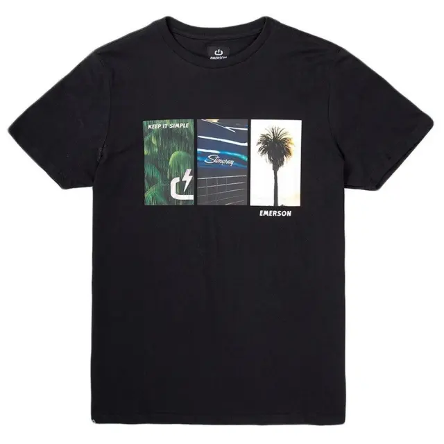 Emerson Men's T-Shirt (201.EM33.47-Black) - Μαύρο