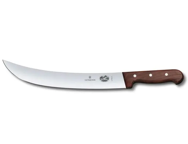 Μαχαίρι κρέατος Victorinox με καμπύλη λάμα, ξύλινη λαβή και μήκος λεπίδας 31cm5.7300.31 2
