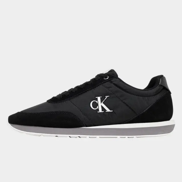Calvin Klein - Ανδρικά Sneakers Ck Retro Runner Ess Mix Mat YM0YM01361-01Q Μαύρο - 46