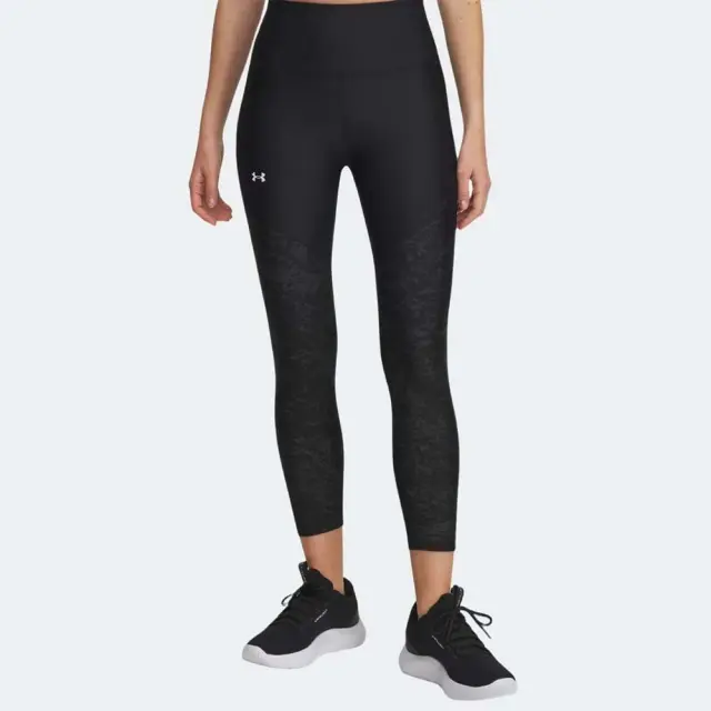Under Armour Women's Tech Print Panel Ankle Legging Μαύρο - Γκρι 1386407-002 (Under Armour) - XSmall