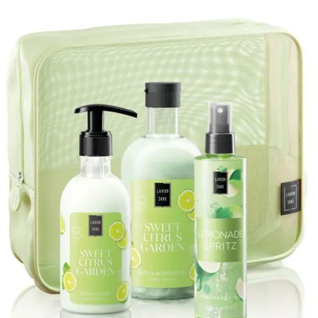 Lavish Care Sweet Citrus Garden Body Care Bag Gift Set Περιποίησης Σώματος Με Sweet Citrus Garden Shower Gel Αφρόλουτρο 500ml Body Lotion Κρέμα Σώματο