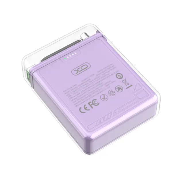 XO PR226 Mini Transparent Light Display Magnetic Absorption Fast Charging 10000mAh (Purple) 16.010.0061 3