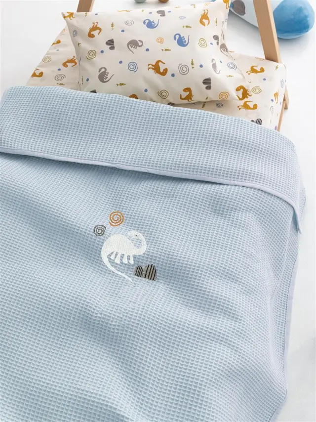 Κουβέρτα πικέ bebe Palamaiki Candy/2 Blue