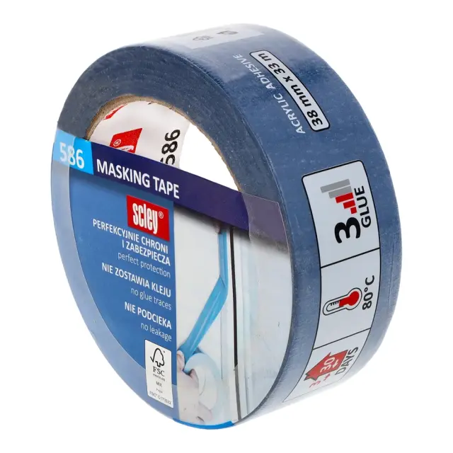 SCLEY 586 ΧΑΡΤΟΤΑΙΝΙΑ ΜΠΛΕ 38MM X 33M