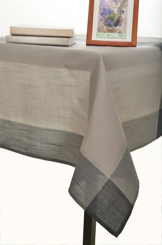 τραπεζομάντηλα nx031 (160cm x 220cm) σκούρο γκρί - -