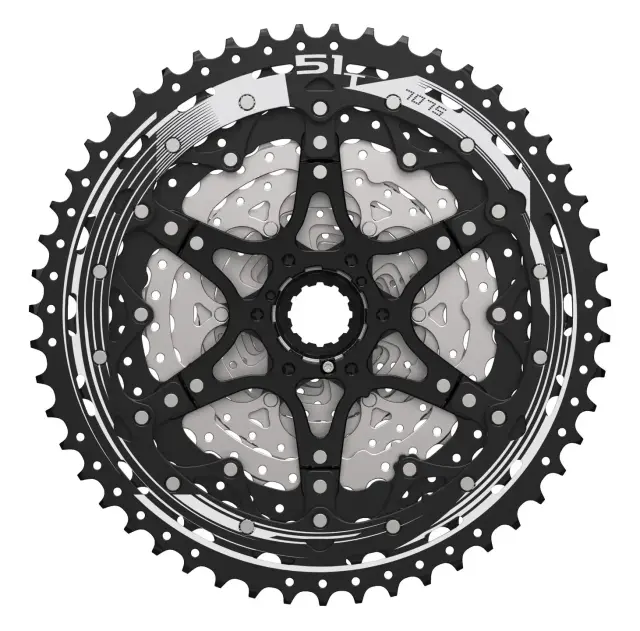 ΚΑΣΕΤΑ SUNRACE CSMZ603 11-51 12 ΤΑΧΥΤΗΤΩΝ METALLIC+BLACK 2