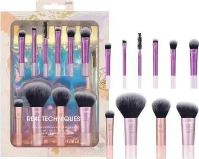 Real Techniques Travel Fantasy Mini Brush Set Σετ Πινέλα Μακιγιάζ Ταξιδίου 10τμχ