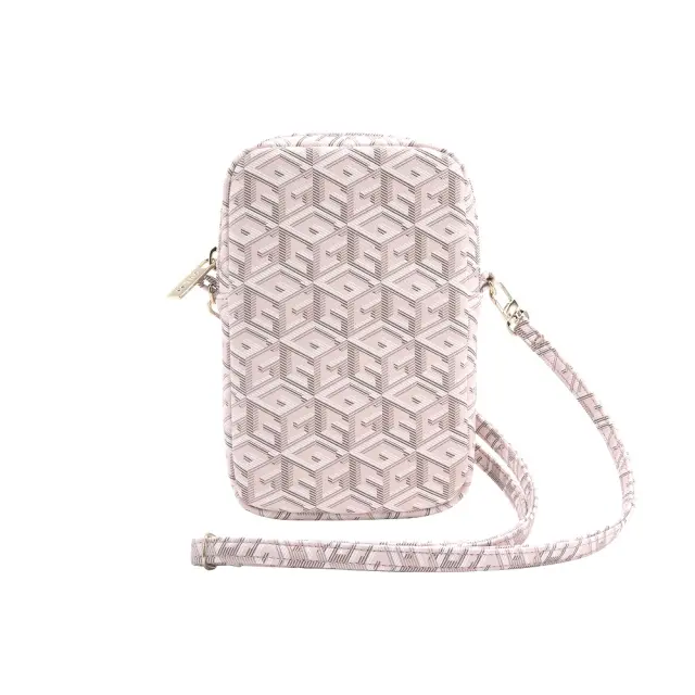 Guess PU G Cube Wallet Phone Bag Zipper Pink 2