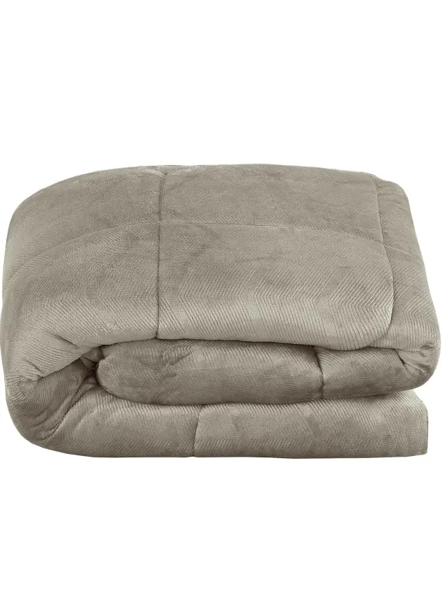 Κουβερτοπάπλωμα ALUVIA TAUPE MADI μονό: 160 x 220 εκ. 2