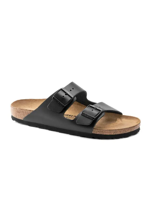 Birkenstock Πέδιλα Unisex δέρμα Μαύρο BIR/ARIZONA 051193 BLACK LE - 42 2