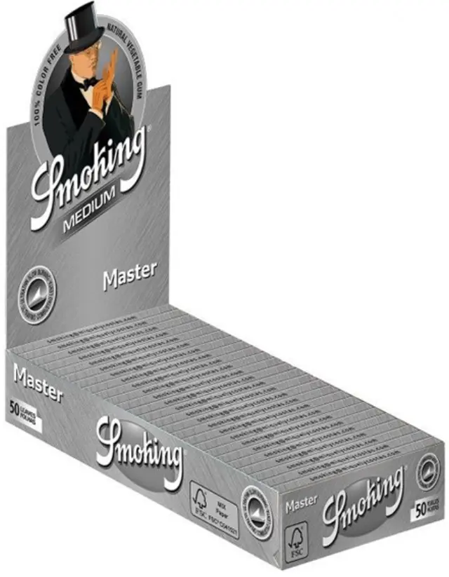 Smoking Χαρτάκια - Master - Ασημί - 1¼ 25τεμ.