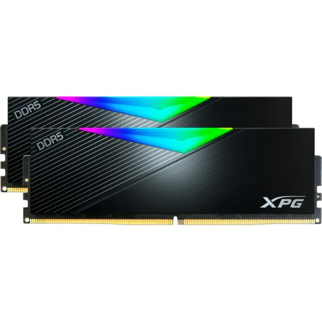 ADATA DIMM 32 GB DDR5-6400 (2x 16 GB) Dual-Kit (black, AX5U6400C3216G-DCLARBK, Lancer RGB, INTEL XMP)