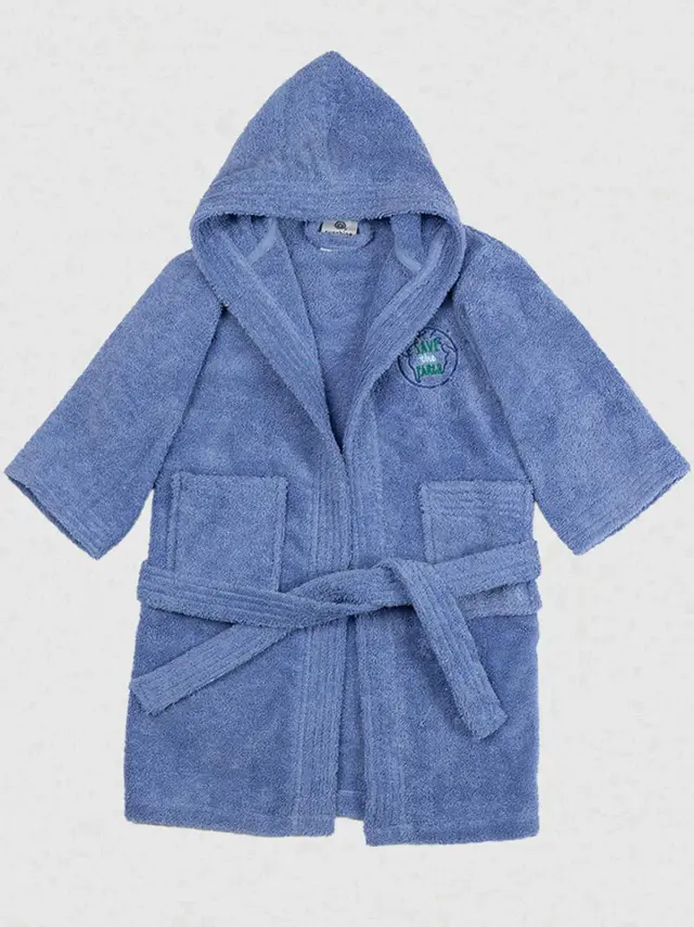 Μπουρνούζι Παιδικό Eco Blue Ηλικία 10-12 Sunshine 3
