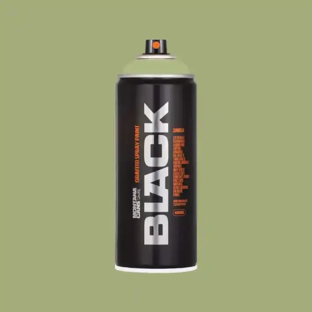 Montana Black Spray Paint 400ml BLK-6430 Reseda