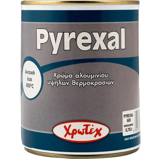 ΧΡΩΜΑ ΑΛΟΥΜΙΝΙΟΥ ΥΨΗΛΩΝ ΘΕΡΜΟΚΡΑΣΙΩΝ XROTEX PYREXAL 600 0.75LT