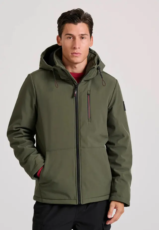 Funky Buddha Men Jacket Softshell Deep Teal FBM010-018-01 - XL