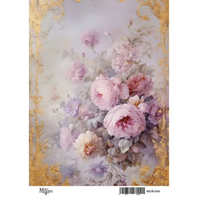 Ριζόχαρτο Maja's Memories, 30x42cm, Μπουκέτα λουλούδια, MDR1080
