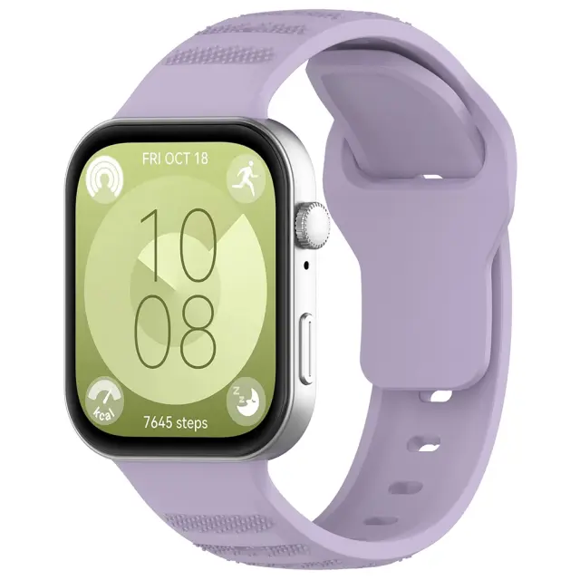 Techsuit - Watchband (W050) - Huawei Watch Fit 3 / 4 / 4 Pro / 5 / 5 Pro - Purple