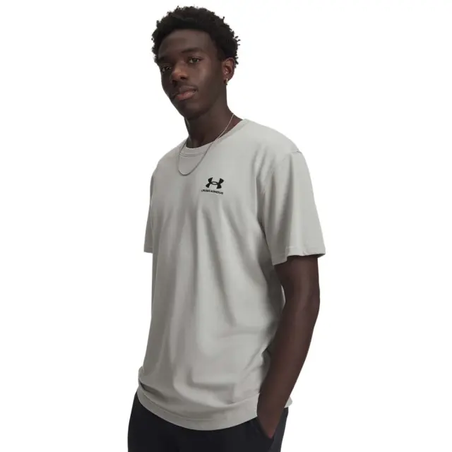 Under Armour Men's Logo Embroidered Heavyweight Short Sleeve Tee Γκρι Σκούρο 1373997-069 (Under Armour)