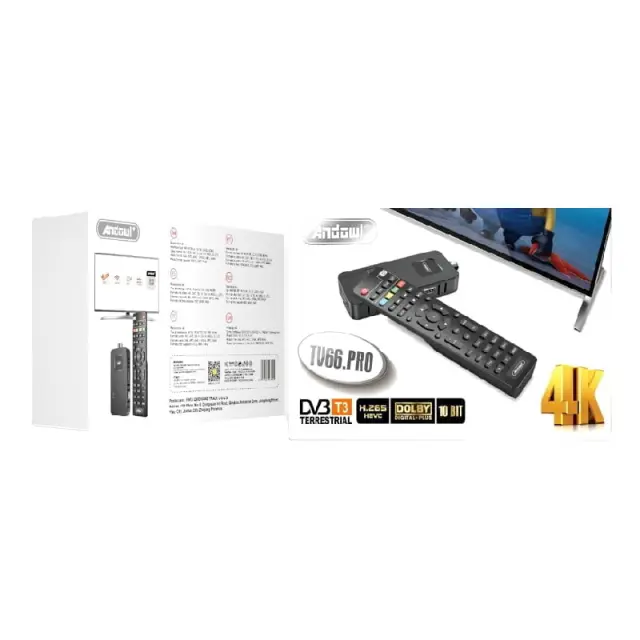 Andowl Αποκωδικοποιητής TV 66.PRO DVB T3 10BIT - TV 66.PRO z774176