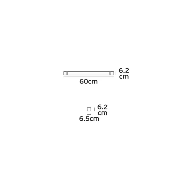 LED Γραμμικό Φωτιστικό Τοίχου/Κρεμαστό 24W 4000K IP67 Γκρι – VK/04420/60/24/840 Γκρί 2