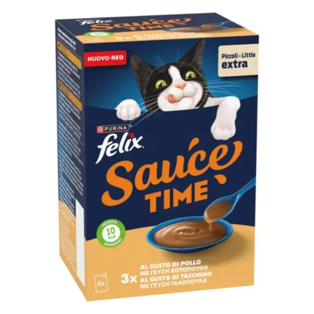 Felix Sauce Time Κοτόπουλο-Γαλοπούλα 6x40gr