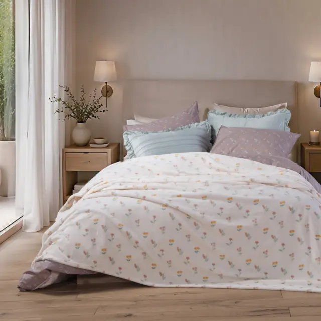 Κουβέρτα Μονή Coral Fleece 160x220 Nef-Nef Homeware Serenity Violan Ecru 2