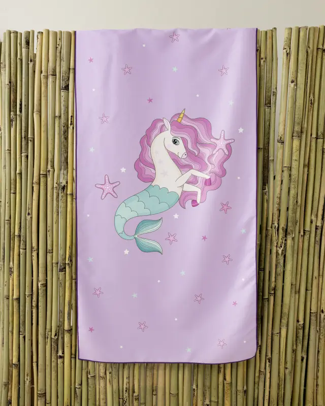 Πετσέτα Θαλάσσης 70x140 200gsm Nima Bella Purple 100% Microfiber