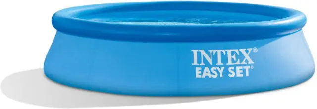Intex Easy Set Pool Πισίνα Εύκολης Συναρμολόγησης - Ανθεκτικό σε Διάτρηση Υλικό, 1942Lt. - 244x61εκ, 6+Χρ.