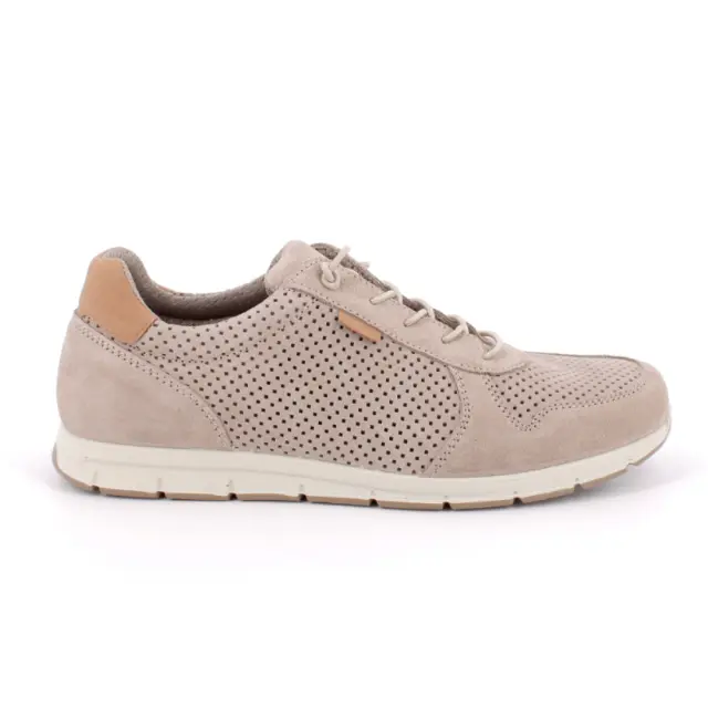 Imac Sneakers Ανδρικό δέρμα Nubuck Μπεζ IMA/551380 BEIGE