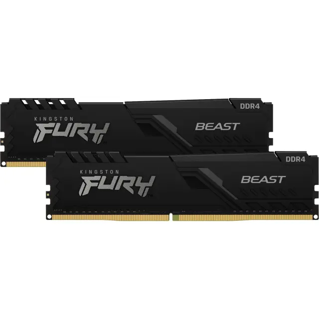 Kingston DIMM 64 GB DDR4-3200 (2x 32 GB) Dual-Kit (black, KF432C16BBK2/64, Beast, INTEL XMP)