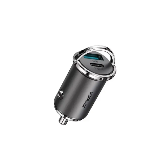 Joyroom Φορτιστής Αυτοκινήτου USB-C / USB-A 45W 5A PD QC3.0 AFC SCP Gray