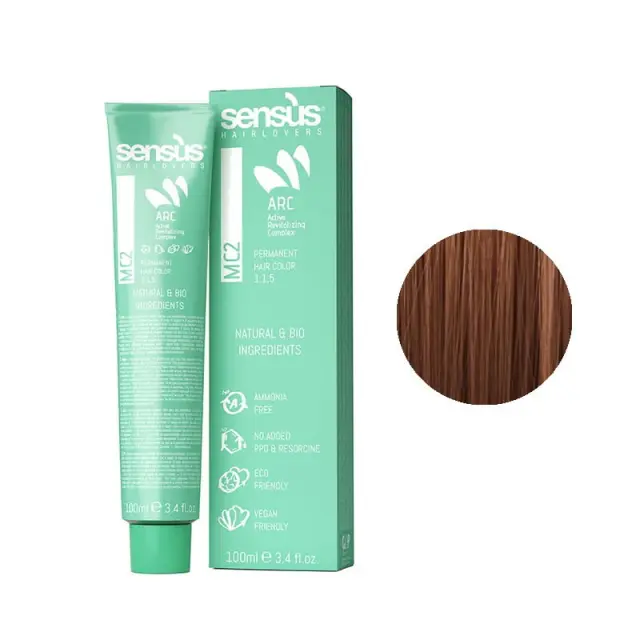 Sensus MC2 Permanent Hair Color 6.4 Copper Dark Blonde 100ml - (μόνιμη βαφή χωρίς αμμωνία χάλκινο ξανθό σκούρο)