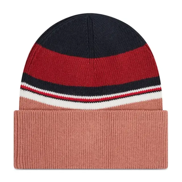 Tommy Hilfiger Σκούφος Essential Knit Beanie Cb Ροζ Χρώμα Με Λογότυπο 3