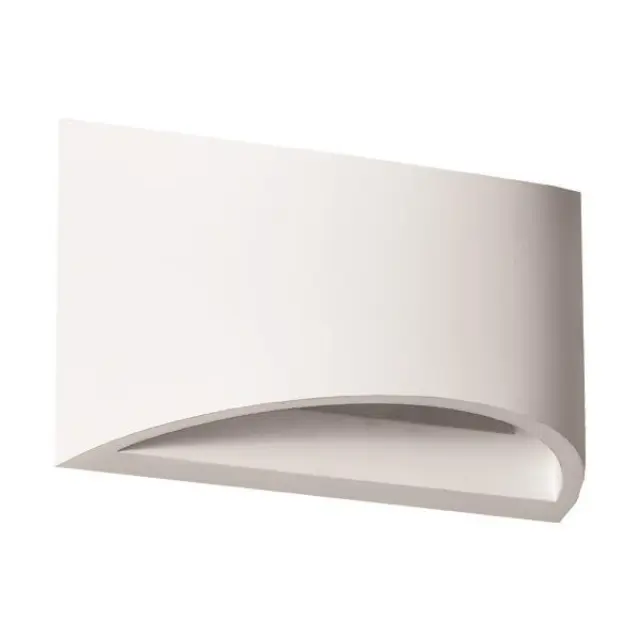 ΑΠΛΙΚΑ ΤΟΙΧΟΥ ΟΒΑΛ MEDIUM ΓΥΨΙΝΗ G9 1x6W 200x80x120 Άσπρο