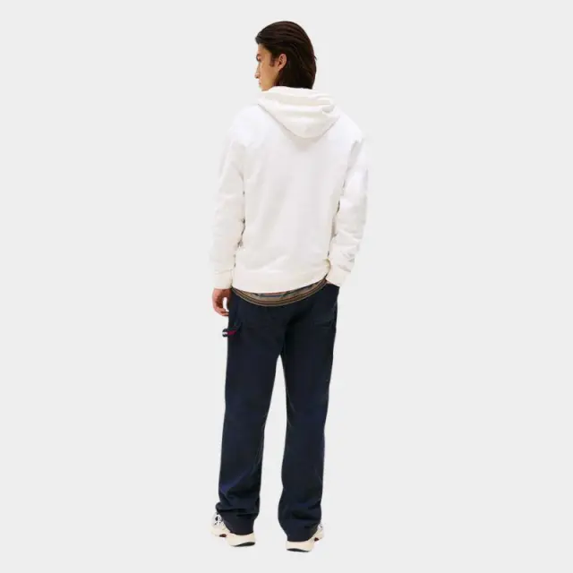 Tommy Hilfiger - Ανδρικό Φούτερ Logo Drawstring Terry Hoodie Regular Fit DM0DM22113-YBL Εκρού - 2XL 2