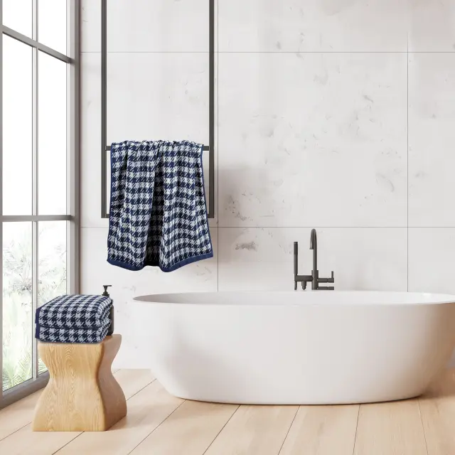 Πετσέτες Σετ 3 Τεμ 30x50-50x90-70x140 500gsm Essential Greenwich Polo Club 3095 Blue-Grey 100% βαμβακερό 2