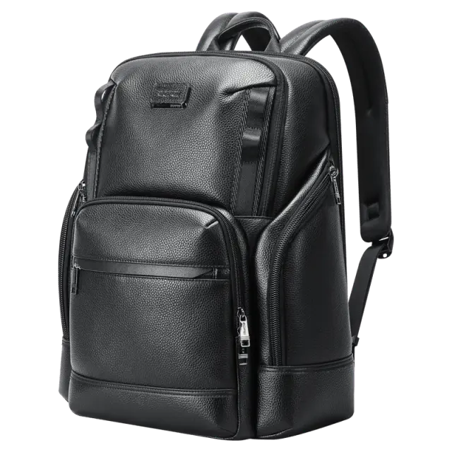 Δερμάτινο Σακίδιο 33L Laptop 15,6 Bopai 61-123511 μαύρο - One Size