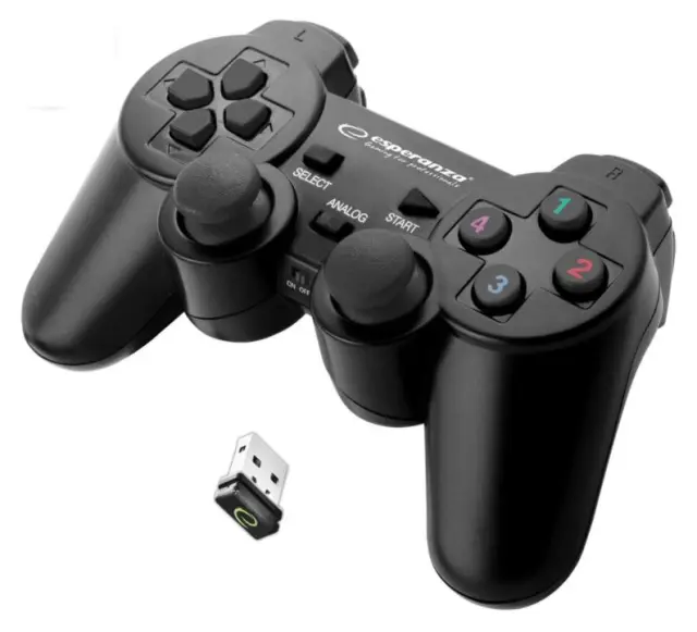 Esperanza EGG108K Gaming Controller Gamepad PC - Playstation 3 Analogue Digital USB 2.0 Black
