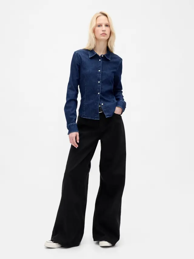 Low Slung UltraSoft Extra Baggy Τζιν Παντελόνι Black