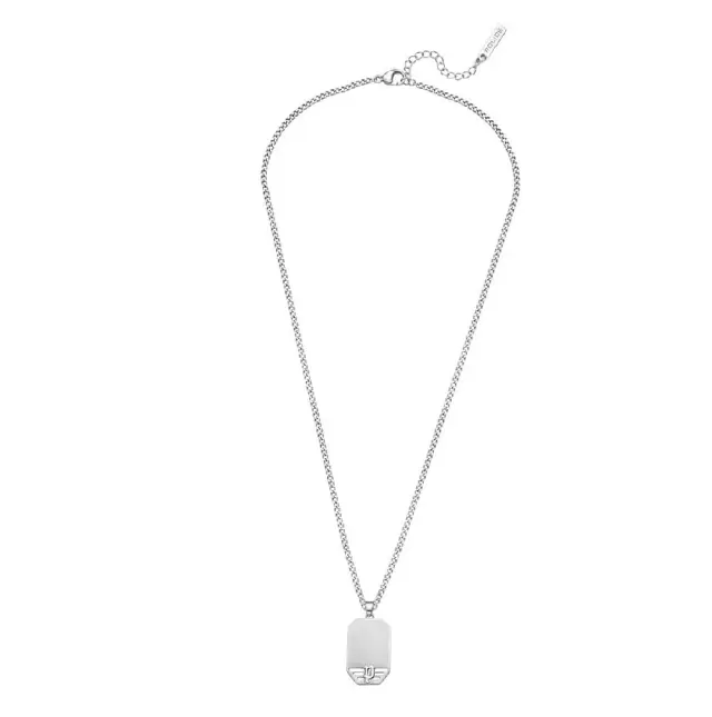 POLICE J Motive Silver Stainless Steel Necklace PEAGN0035901