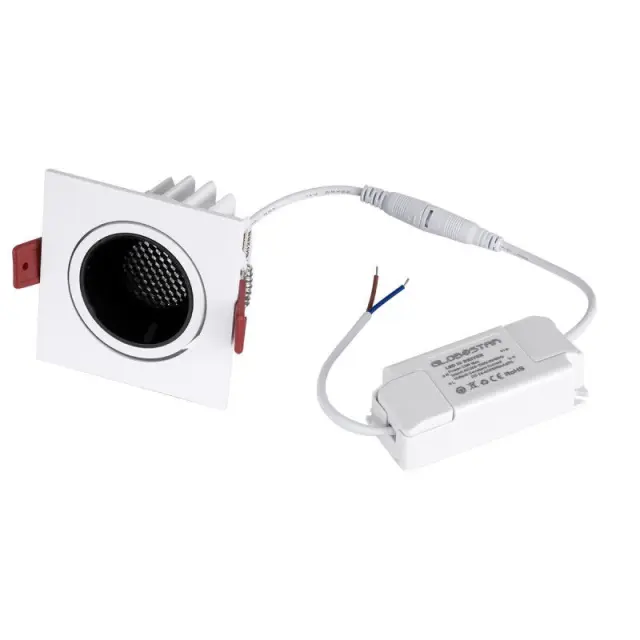 Τετράγωνο Χωνευτό LED Spot 2700K 10W GLOBOSTAR LEO-SQ 60289 1250lm Άσπρο 2