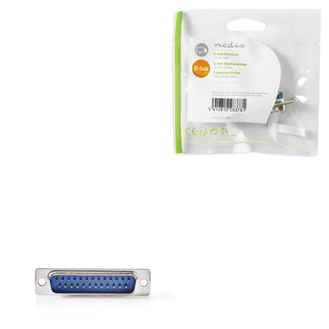 Βύσμα Rs232 25 pins αρσ.