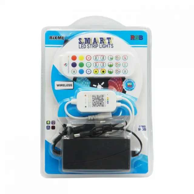 LED ΤΑΙΝΙΑ RGB 5m 12V ΜΕ ΤΗΛΕΧΕΙΡΙΣΤΗΡΙΟ TY17964-56 2