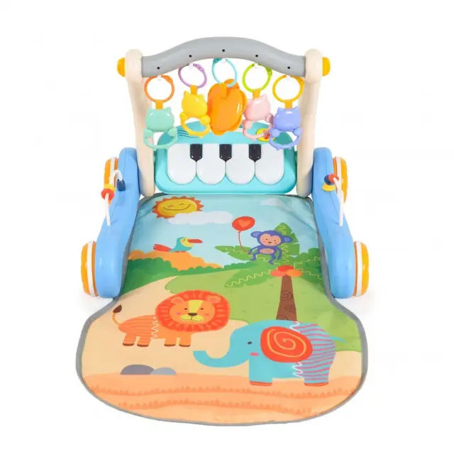 Cangaroo Γυμναστήριο - Περπατούρα Piano 2 in 1 Blue HE0637 3800146224325