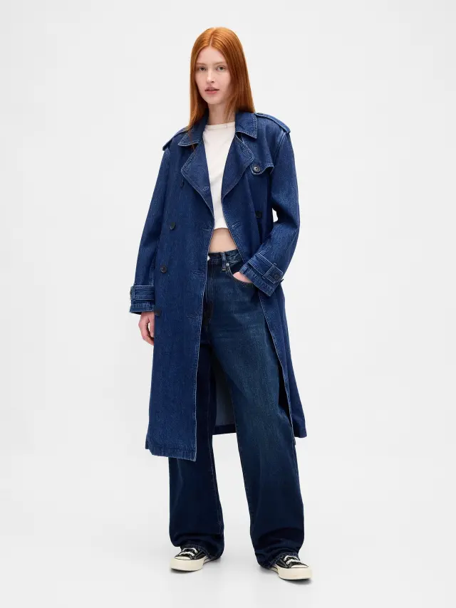 UltraSoft Τζιν Καπαρντίνα Dark indigo blue