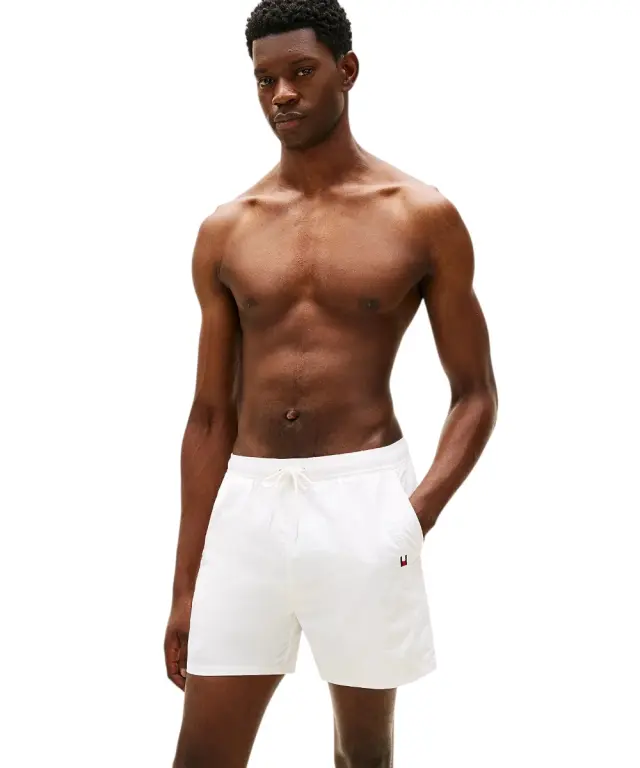 Tommy Hilfiger - Ανδρικό Μαγιό Σορτς Original Logo UM0UM03748-Z00 Εκρού 2